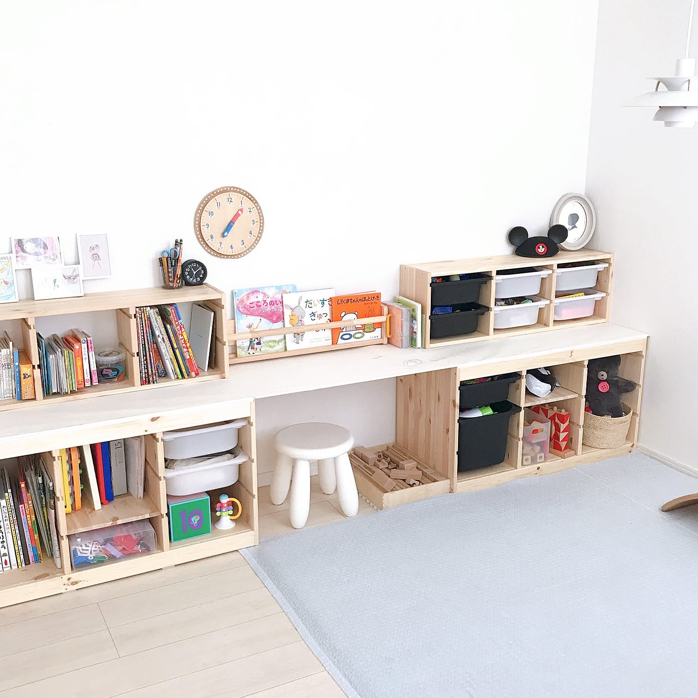 IKEA トロファスト 棚板1枚付き TROFAST トロファスト 収納コンビネーション 棚板付き, ホワイト