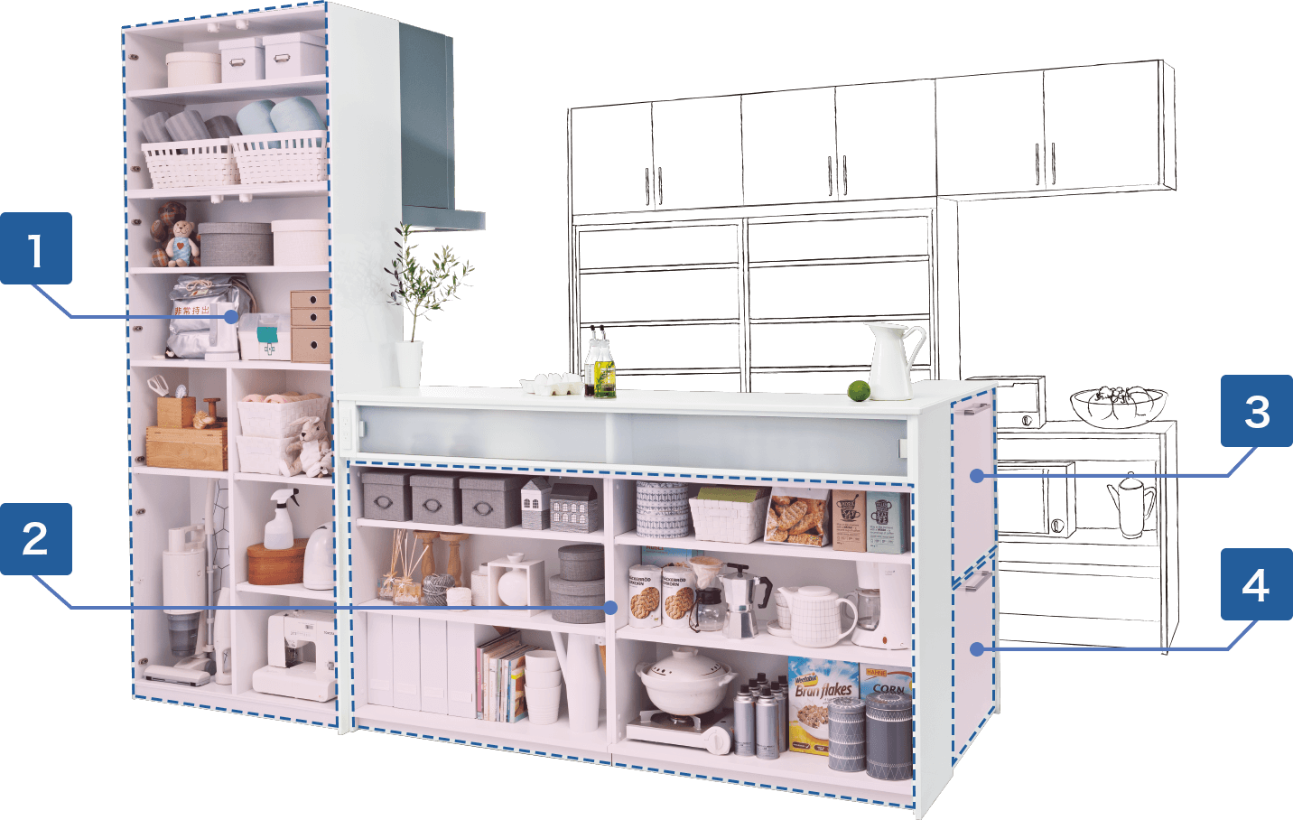 IKEA キッチン 収納 でおしゃれなキッチンへ!収納アイデア集 13 img back storage dining storage