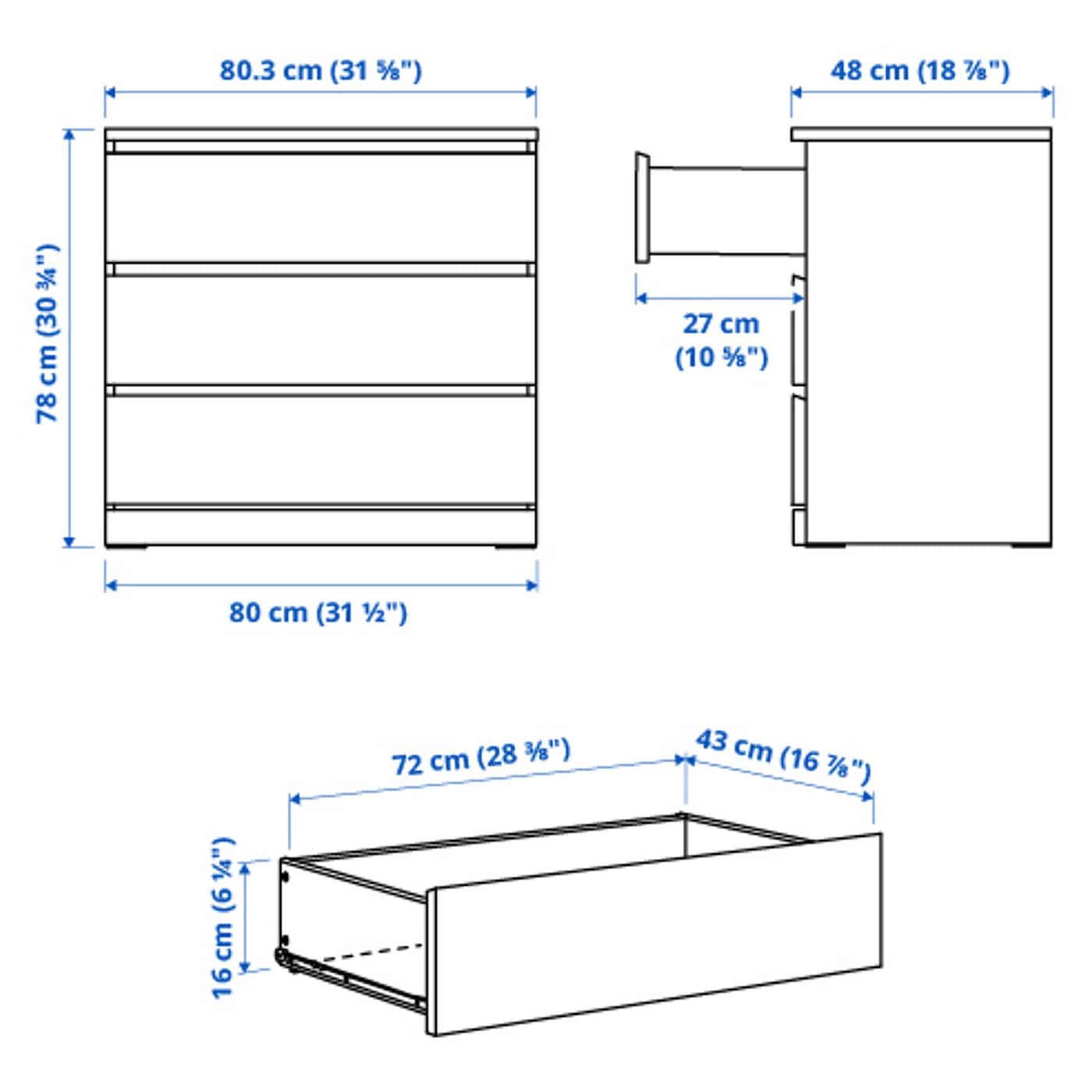 IKEA ドレッサー組み立て方:簡単手順とコツ|失敗しない完全ガイド 33 malm chest of 3 drawers white 1377739 pe960978 s5