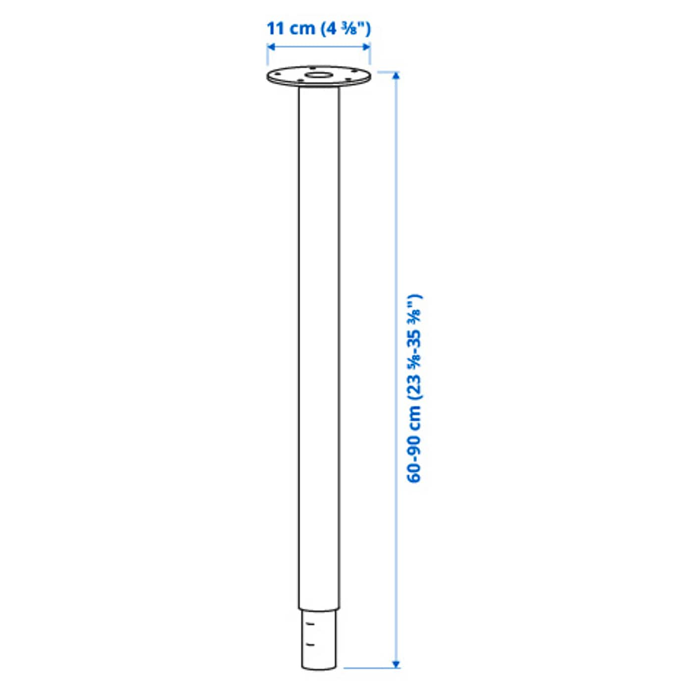 IKEA テーブル 脚 65cm で作る理想のテーブル|高さと選び方ガイド 22 olov leg adjustable white 1157471 pe887723 s5