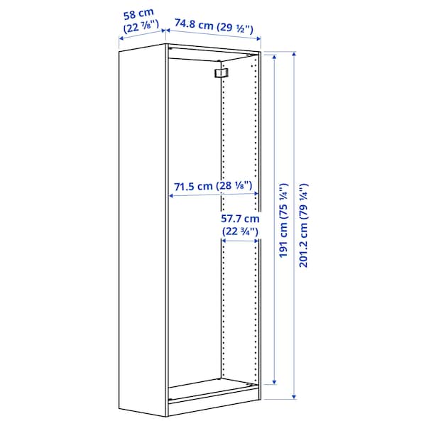 pax wardrobe frame white 1090649 pe862122 s5