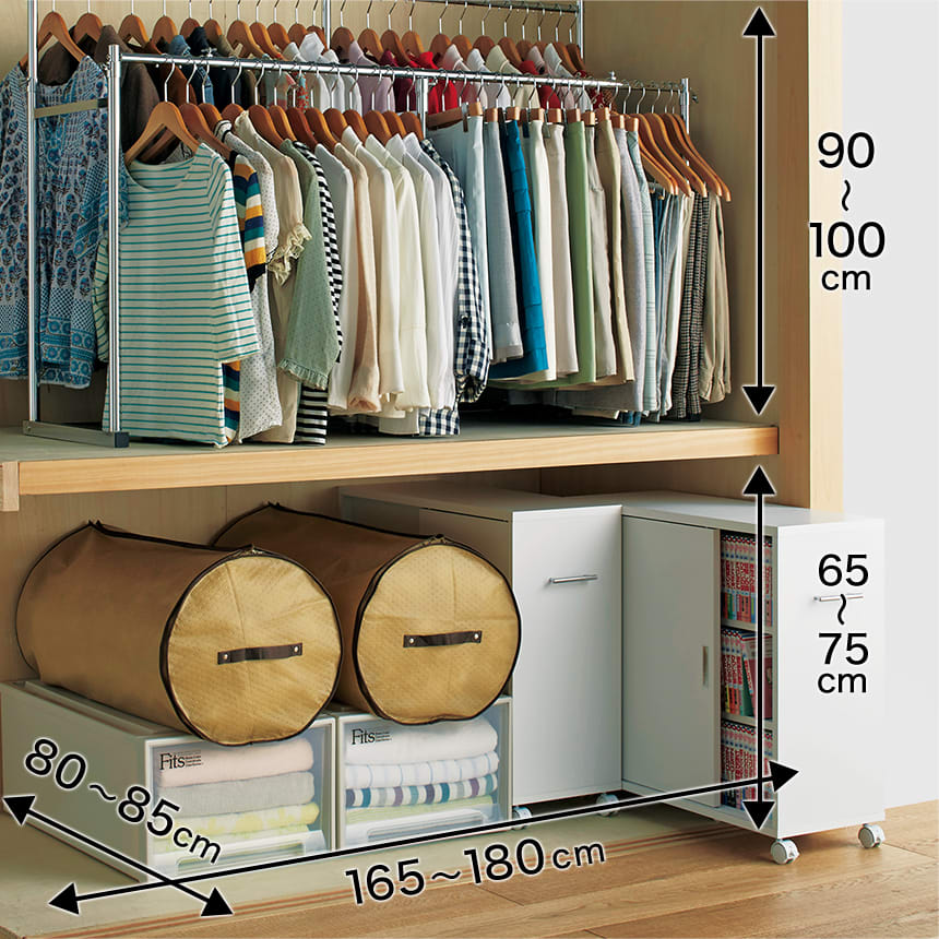 IKEA クローゼット 収納 吊り下げ で空間を有効活用!おすすめ収納術 33 size oshire