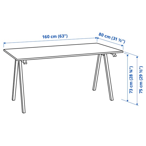 IKEA デスク 組み合わせ 徹底ガイド!自分だけの理想のデスクを作る方法 4 trotten desk white anthracite 1040221 pe840605 s5
